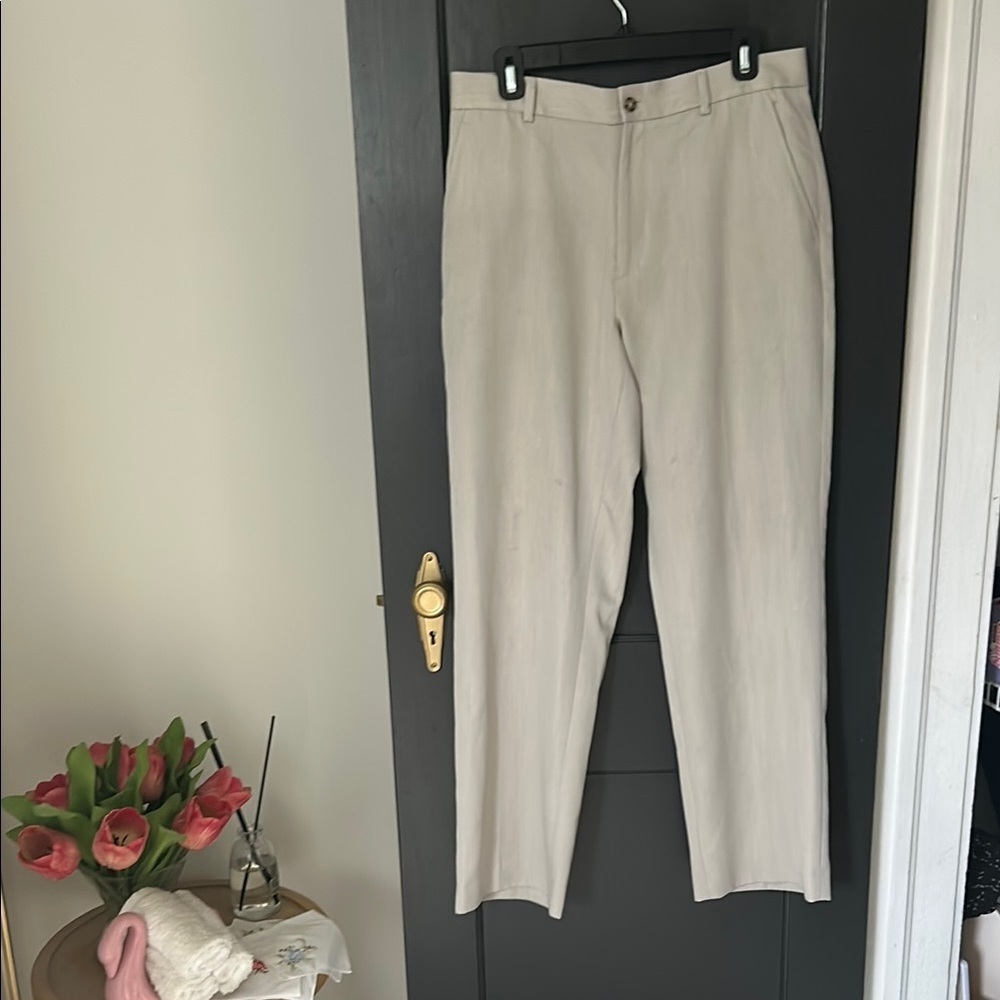 Perry Ellis Tan Chinos Classic Straight-Leg